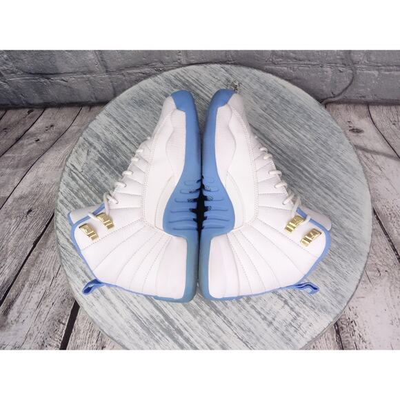 Air Jordan 12 Retro GG White/Metallic Gold-University BL Youth 5y Used OG Box main image 11